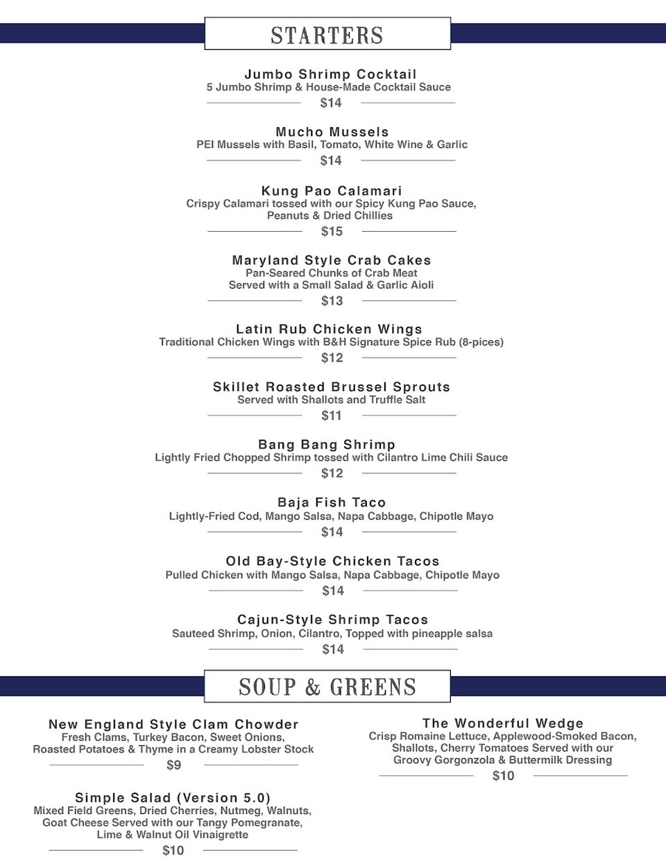 Restaurant menu beside a simple place setting.